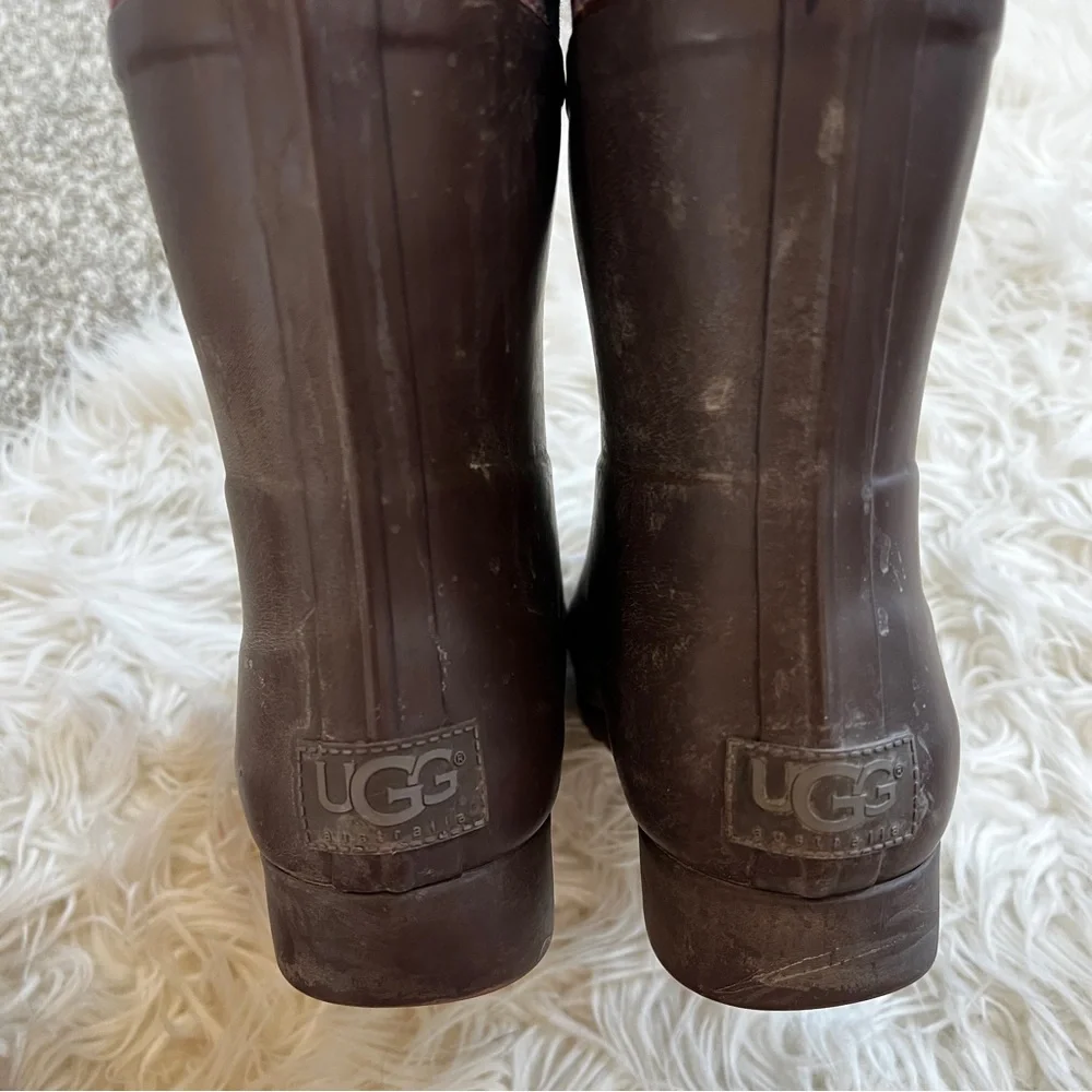 Ugg | Dark Mauve Patterned Rainboots - Picture 10 of 11